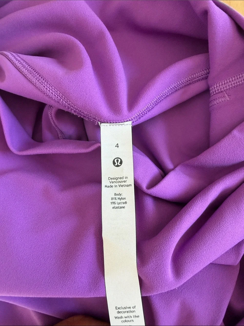 Lululemon Purple High-Waist Athletic Leggings